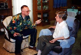 Interviewing Moise Robin at home in Arnaudville