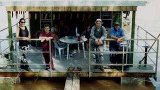 Larry Wiltz's houseboat, Atchafalaya Rive